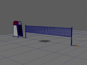 badminton court 3D Model