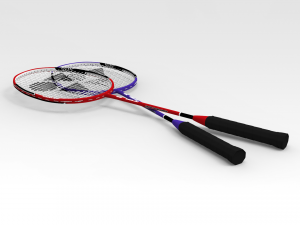 badminton raquet 3D 모델