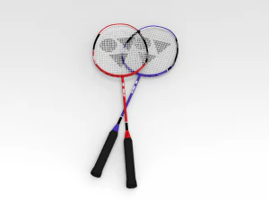 badminton raquet 3D Model