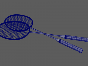 badminton raquet 3D 모델