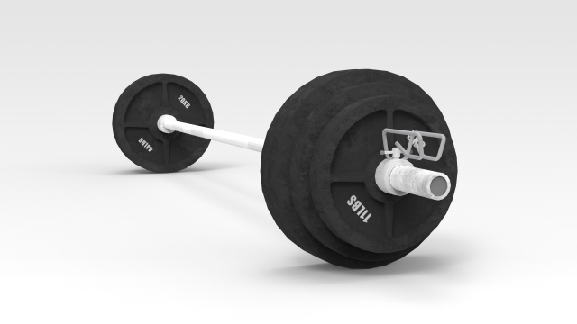 barbell 3D 模型 .c4d .max .obj .3ds .fbx .stl .blend 