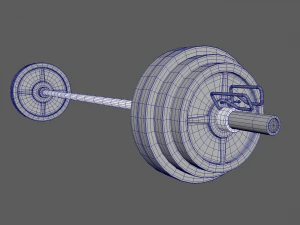 barra con pesas Modelo 3D