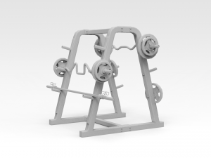 barbellstand Modelo 3D