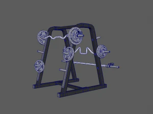 barbellstand 3D Model