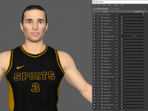 basketball player black player 01 3D Model