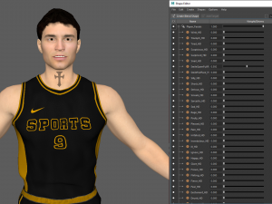 basketball player black player 03 3D Model