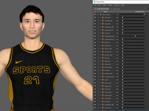 basketball player black player 05 3D Model