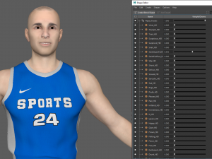 basketball player blue player 01 3D Model
