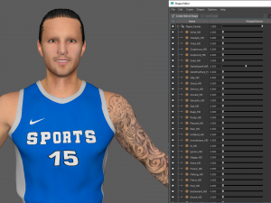 basketball player blue player 03 Model 3D