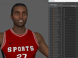 basketball player red player 02 Model 3D
