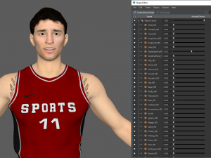 basketball player red player 05 3D Модель