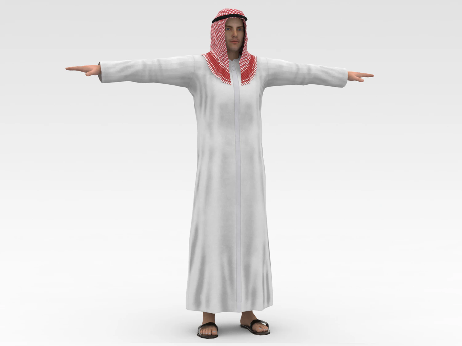 Arab Male 3D Model .c4d .max .obj .3ds .fbx .stl .blend 