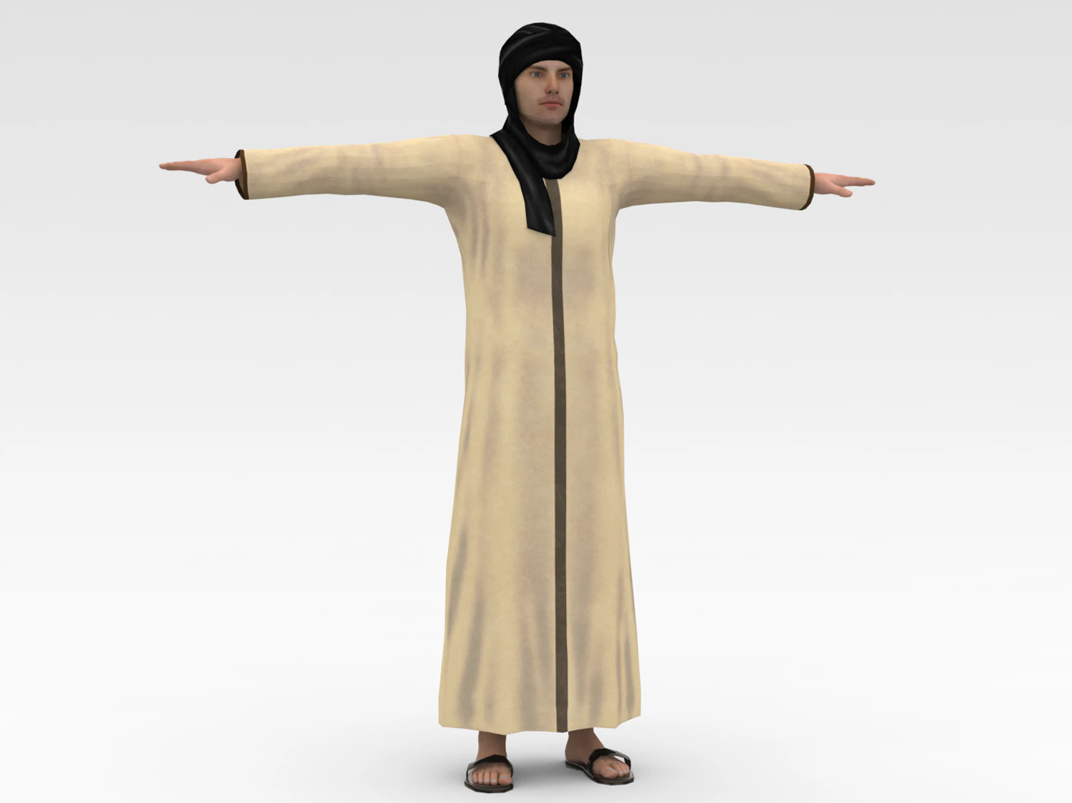 Arap Erkek 3D Model .c4d .max .obj .3ds .fbx .stl .blend 