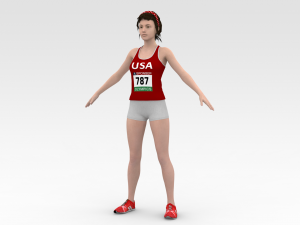 Athlete Runner Modelo 3D