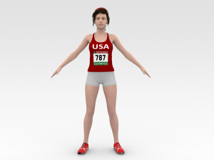Athlete Runner Modelo 3D
