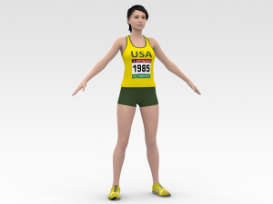 Athlete Runner Modelo 3D