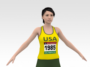Athlete Runner 3D Model