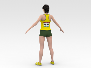 Athlete Runner 3D Model