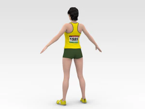 एथलीट धावक 3D मॉडल