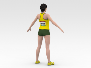 Athlete Runner 3D Model