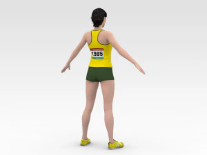 एथलीट धावक 3D मॉडल