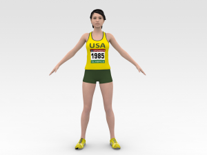 Athlete Runner 3D Model