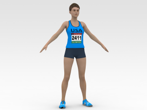 Athlete Runner Modelo 3D