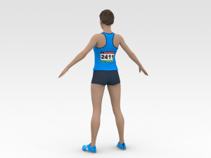 Athlete Runner 3D Модель