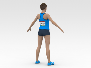 Athlete Runner 3D Модель