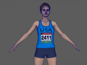 Athlete Runner 3D Модель