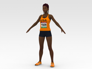 Athlete Runner 3Dモデル