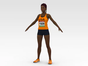 corredor atleta Modelo 3D
