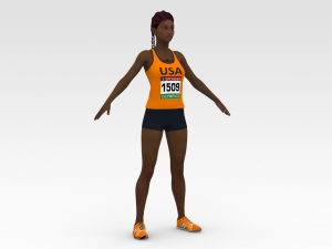 Athlete Runner 3Dモデル