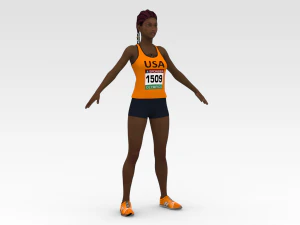 corredor atleta Modelo 3D
