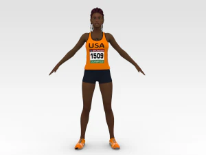 corredor atleta Modelo 3D