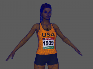 Athlete Runner 3Dモデル