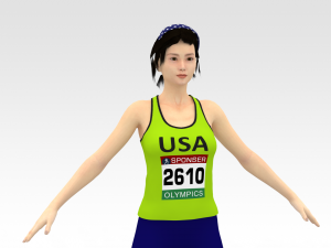 Athlete Runner Model 3D