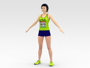 Athlete Runner Model 3D