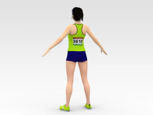 선수 주자 3D 모델