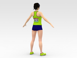 Athlete Runner Model 3D