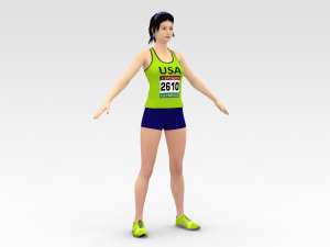 Athlete Runner Model 3D
