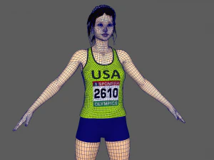 선수 주자 3D 모델