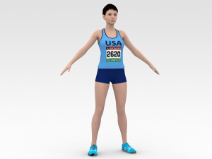 Athlete Runner Modelo 3D