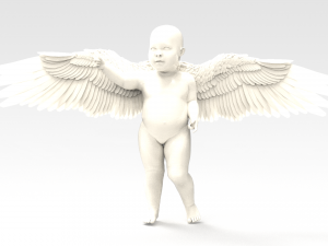 Baby Angel 3D Baskı Modeli