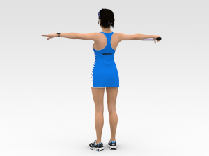 Badminton Player Modello 3D