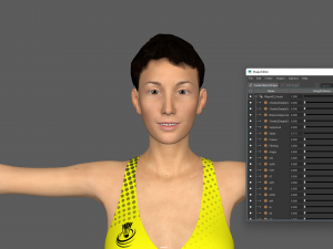 Badminton Player 3D Model