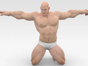 Fisiculturista Modelo 3D