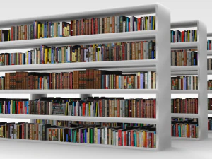 Book Rack 3D Model
