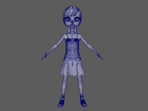 Cartoon Girl Modello 3D