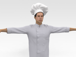 Male Chef Model 3D